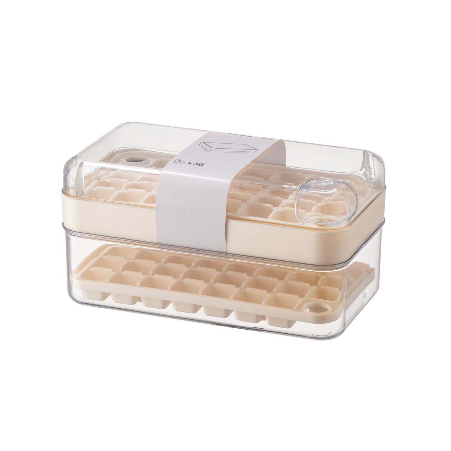 Non-Touch Ice Cube Maker with Storage Box and Ice Scoop