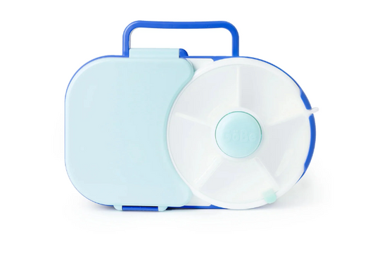 Gobe Kids Lunchbox with Snack Spinner - Blueberry Blue