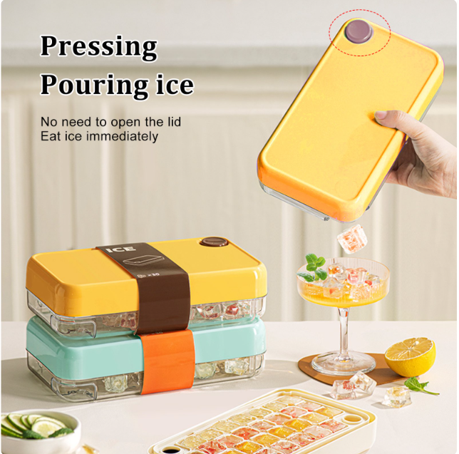 Non-Touch Press-Release Ice Cube Maker - 30 Cubes