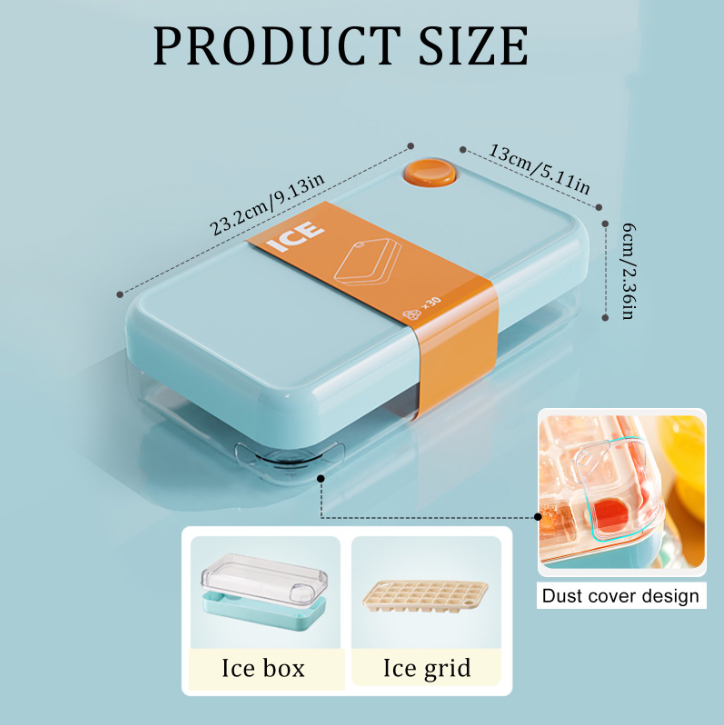 Non-Touch Press-Release Ice Cube Maker - 30 Cubes