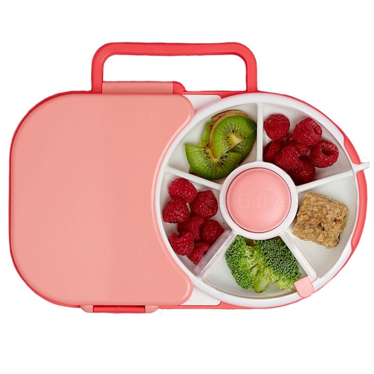 Gobe Kids Lunchbox with Snack Spinner - Watermelon Pink